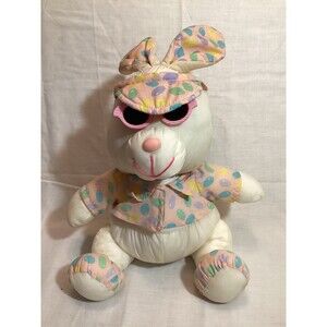 Parachute Fabric White Easter Bunny Jelly Bean Print Shirt Sunglasses Puffalump